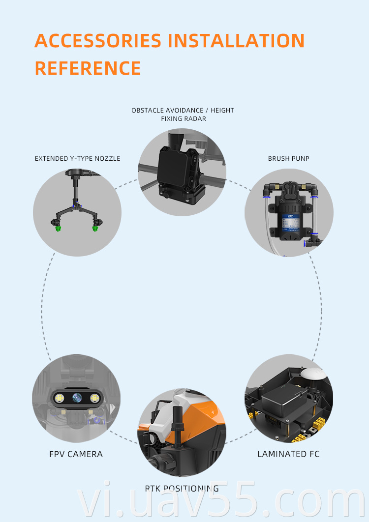 G616 Agriculture Drone 16L Tanks Drones Frame